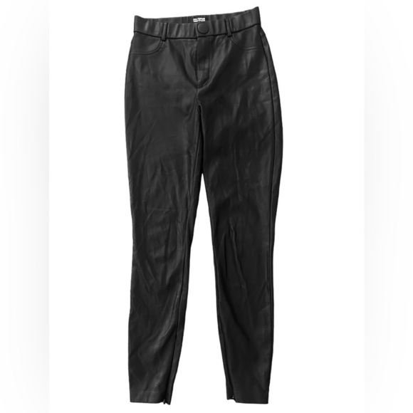 Zara Trafaluc Collection High Rise Vegan Faux Leather Pants, Black, Size S - Picture 14 of 15